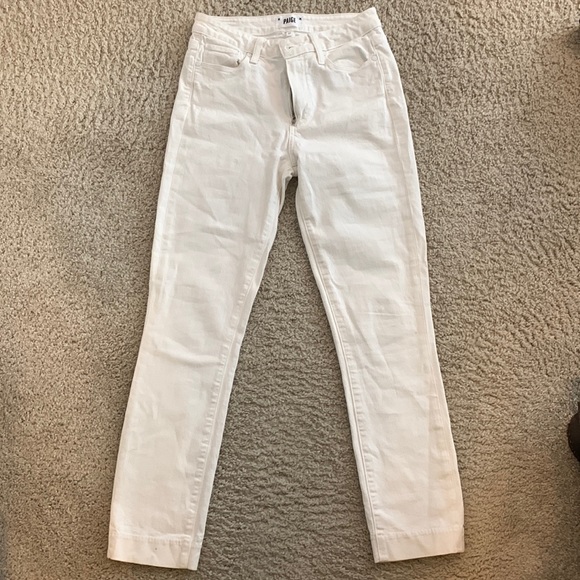 Paige hoxton ankle skinny white jeans size 27 with stretch like new - Picture 4 of 8